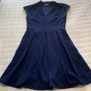 Navy vintage inspired dress ModCloth